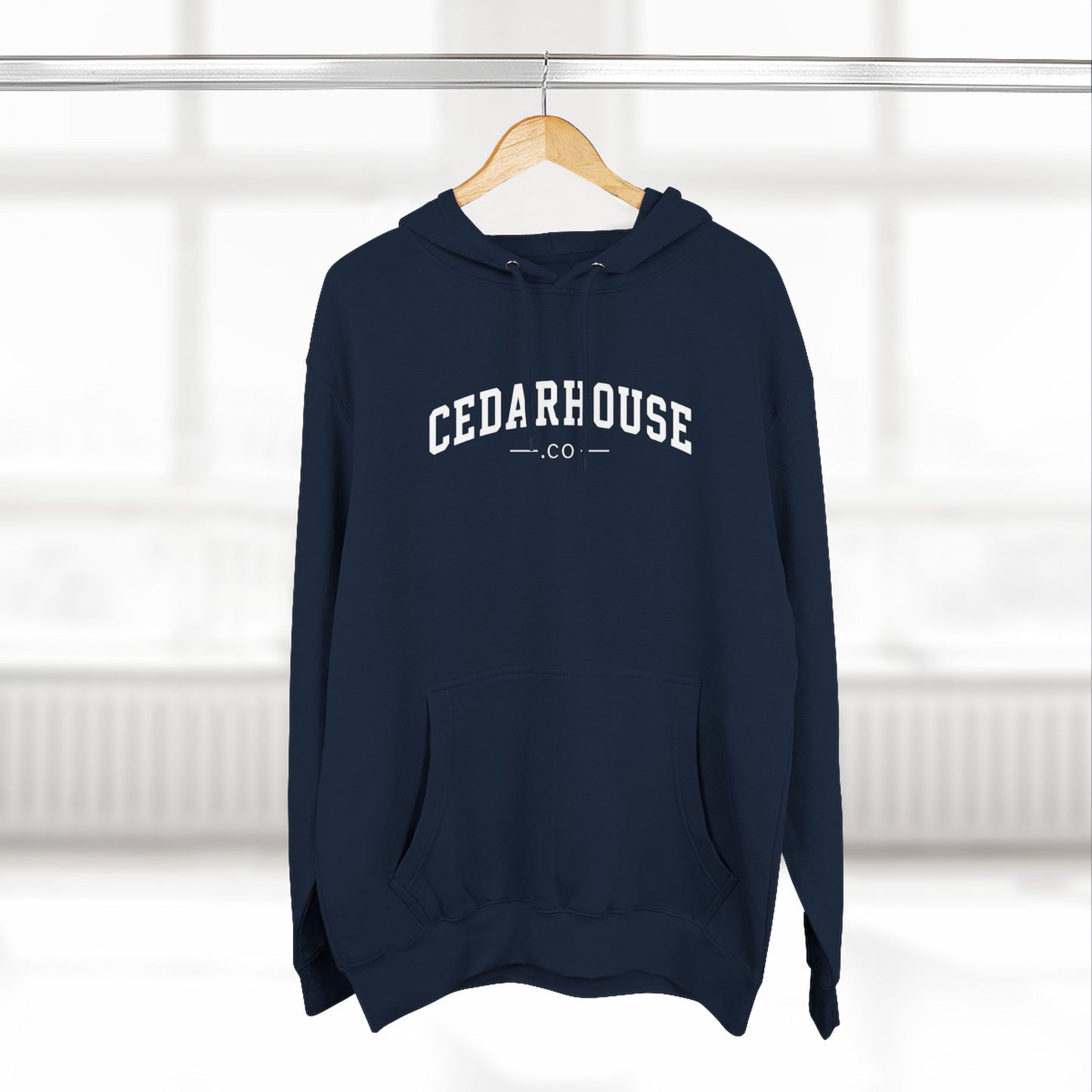 Cedarhouse Arch Logo Hoodie — Classic Fleece Pullover