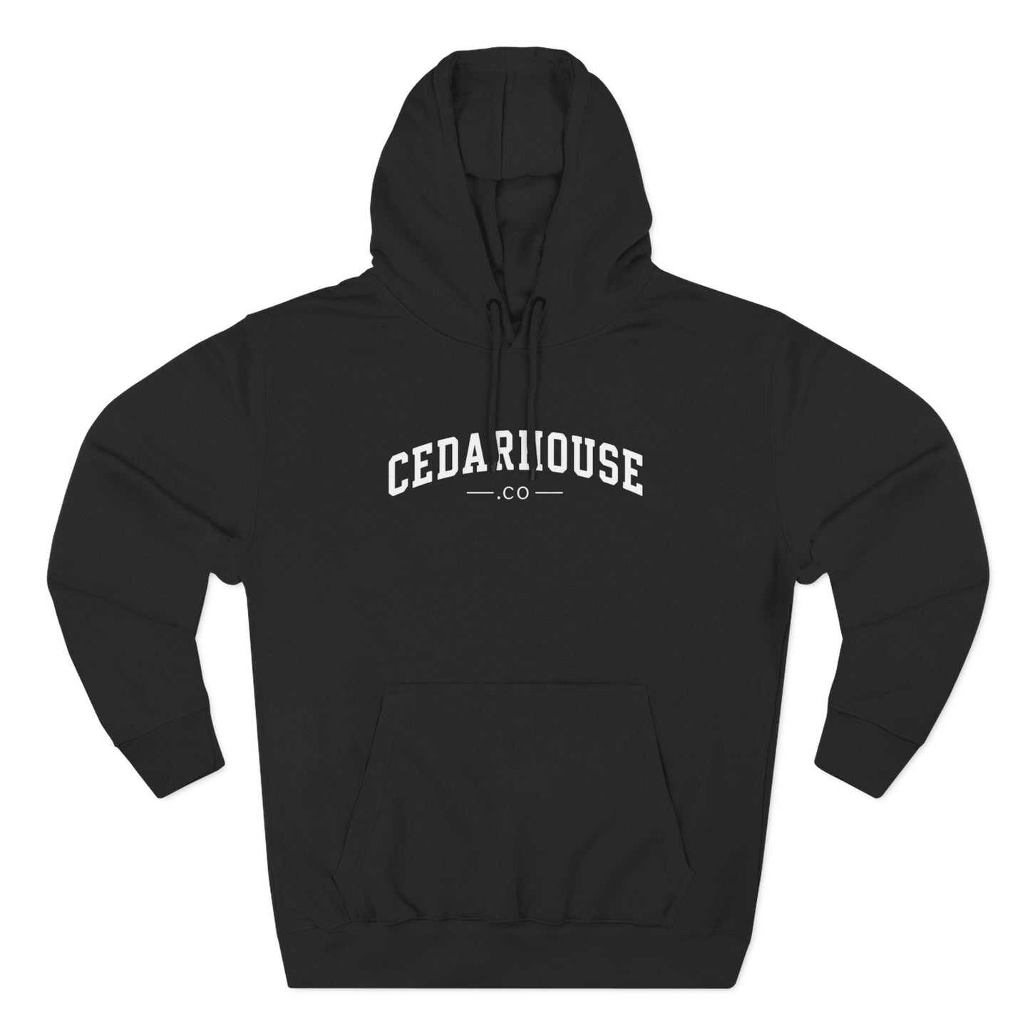 Cedarhouse Arch Logo Hoodie — Classic Fleece Pullover