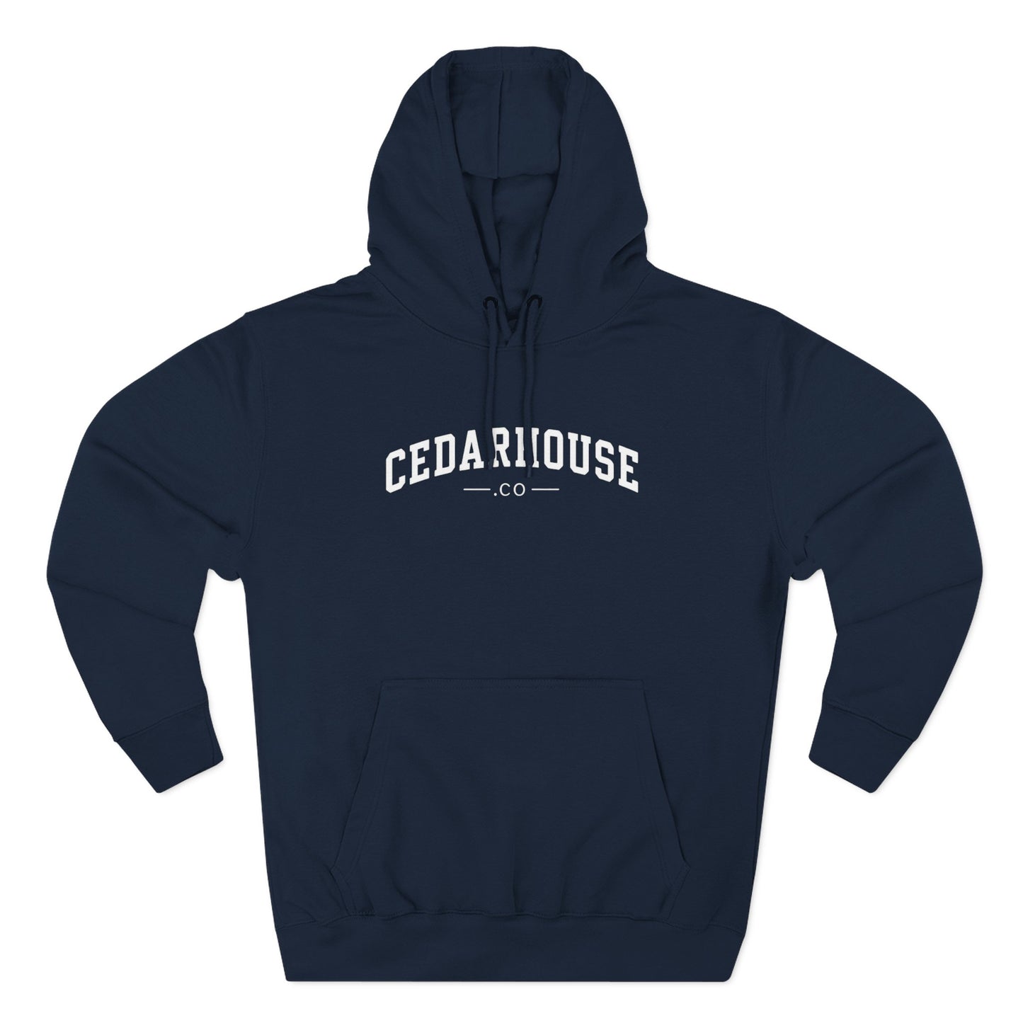 Cedarhouse Arch Logo Hoodie — Classic Fleece Pullover