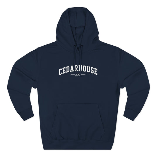Cedarhouse Arch Logo Hoodie — Classic Fleece Pullover