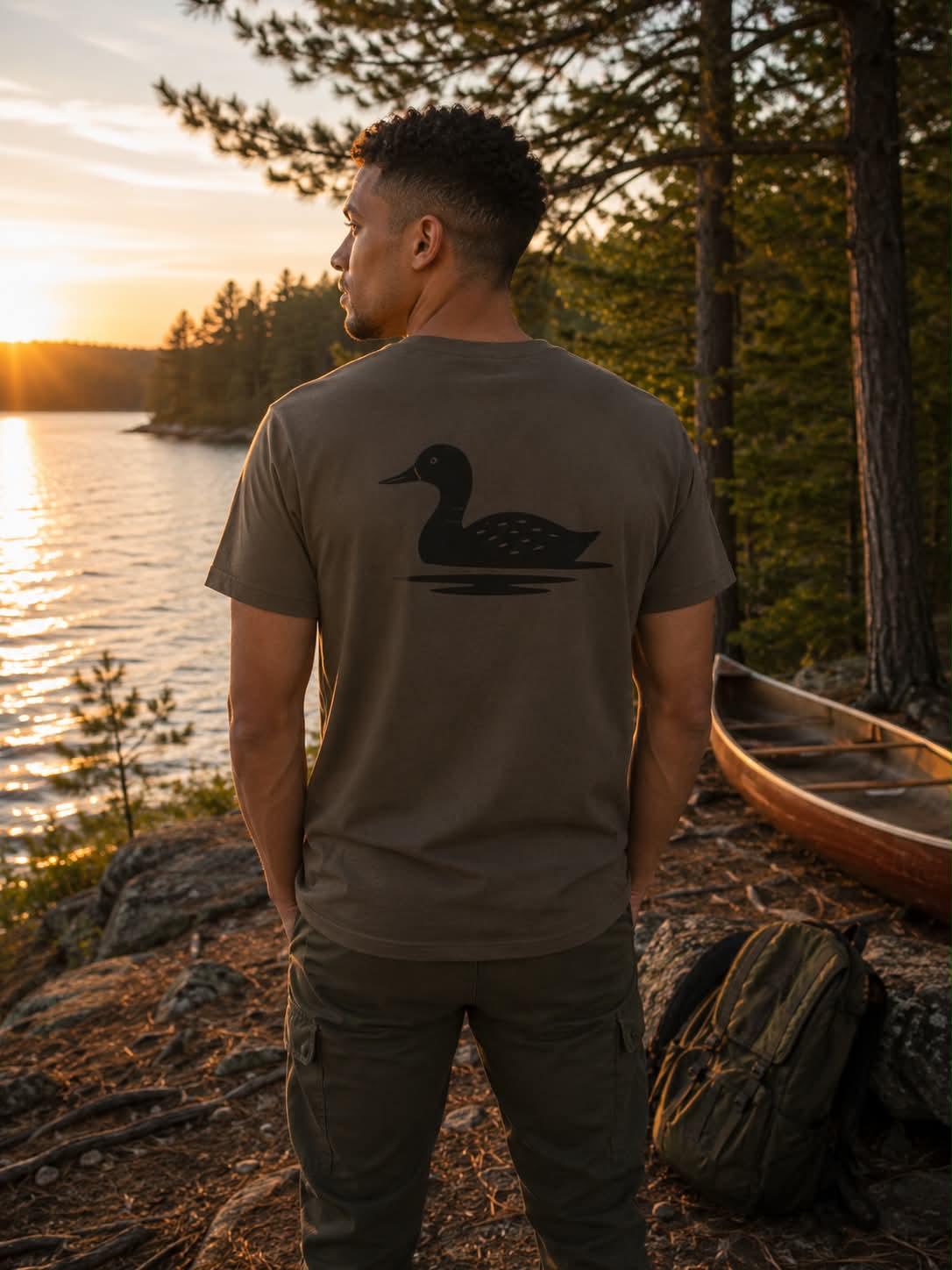 Swimming Duck Tee (Back Logo) | T-Shirt